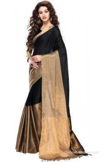 Tg Shoppers Plain Fashion Cotton Sari Tg Shoppers Plain Fashion Cotton Sari